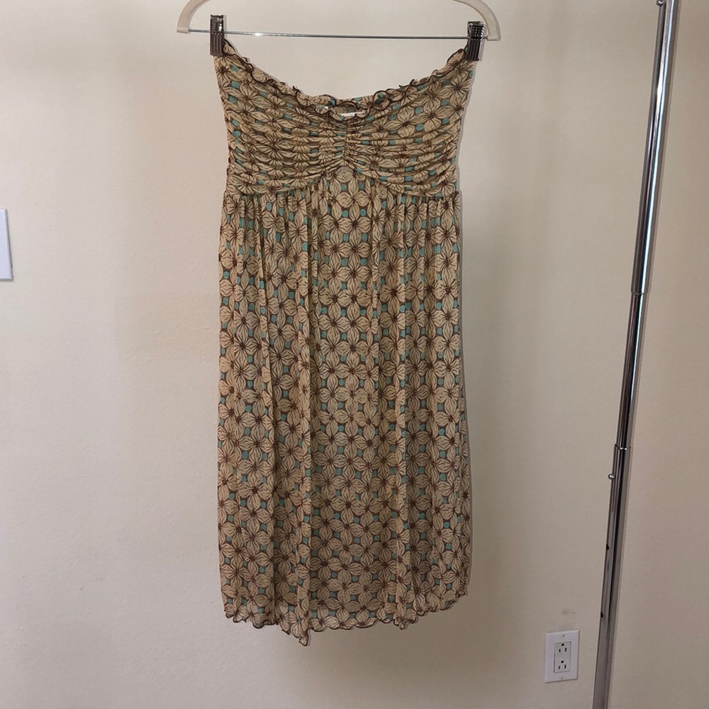 Diane von Furstenberg silk strapless dress